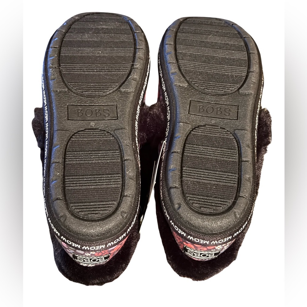 Bobs from Skechers NWT Size 10 Super Cute Faux Fur Cat Face Slippers (SH054) - Picture 5 of 9